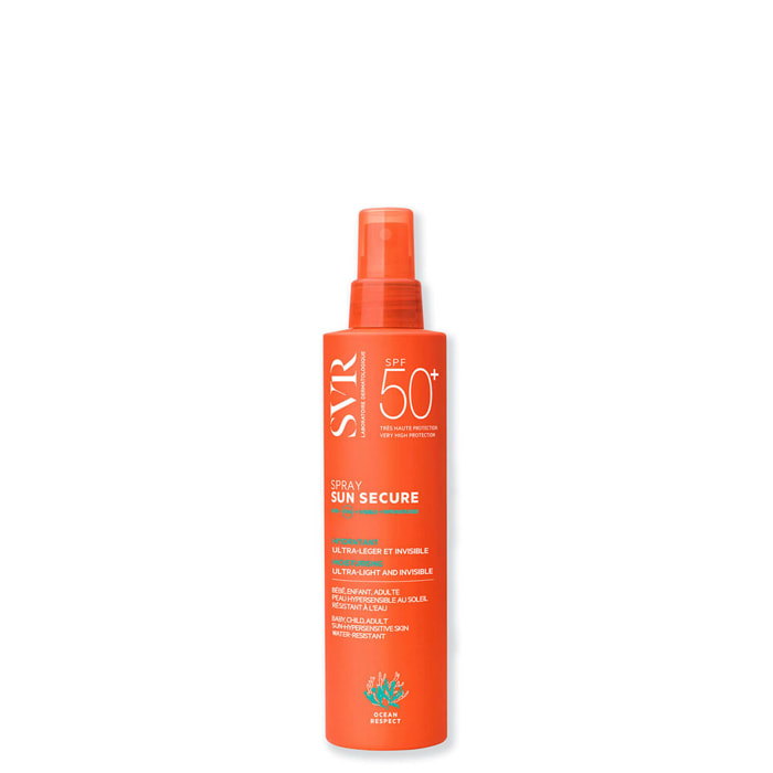 Sun Secure - Spray Hydratant Ultra-Léger et Invisible SPF50+ 200 ml