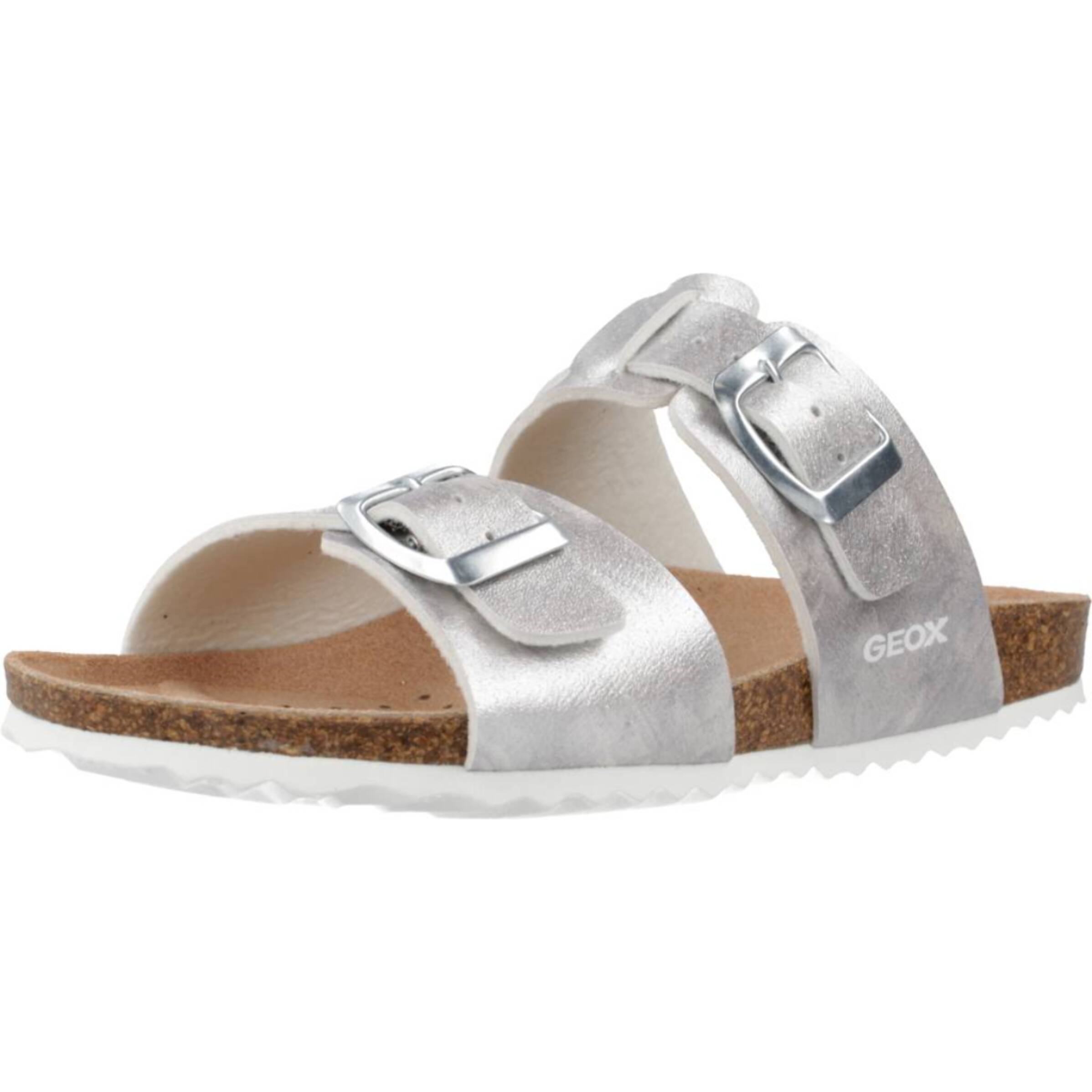 Sandalias Niña de la marca GEOX  modelo J ADRIEL GIRL PLATA