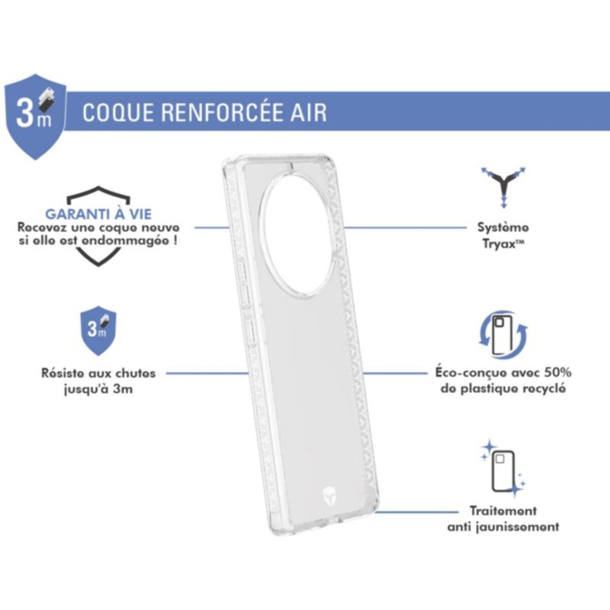 Coque FORCE CASE Honor Magic 8 Lite transparent