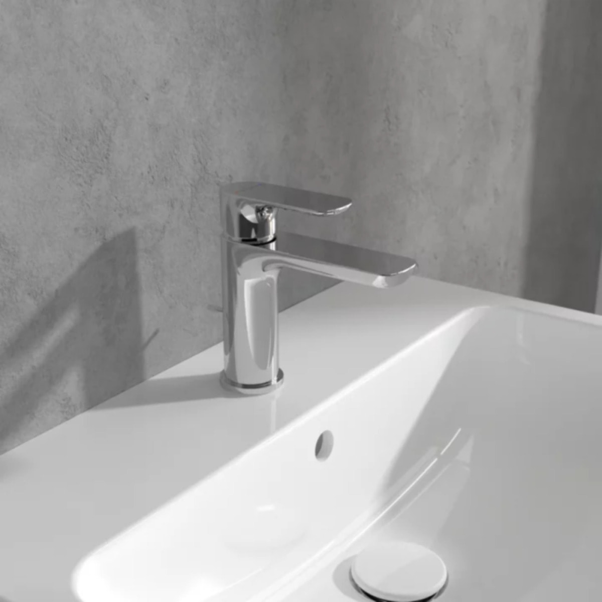 Mitigeur lavabo O.novo avec tirette chrome
