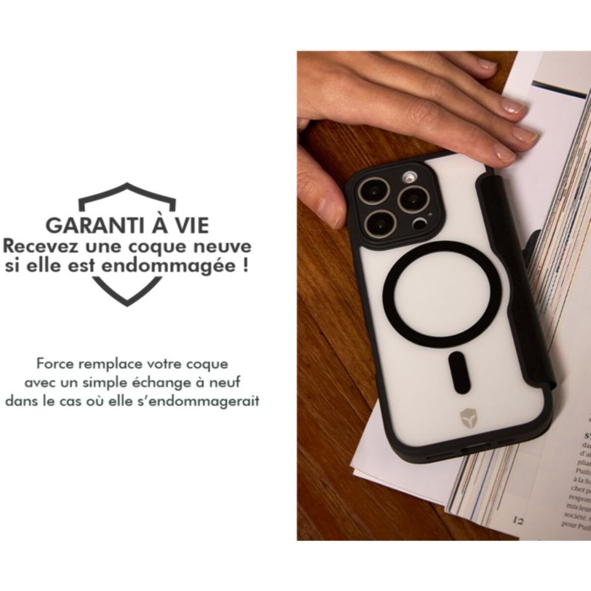Coque FORCE CASE étui Magnet s26 ultra noir