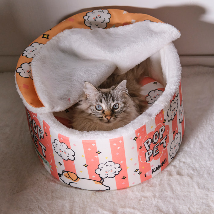 Lit pour animaux - THE CONCEPT FACTORY - Pop Pet - Confortable - Bleu et Rose