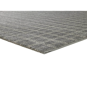 SENSATION Alfombra con juego de texturas y relieves en color gris, varias medidas disponibles.