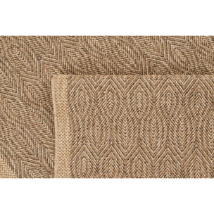 Tapis moderne effet jute naturel