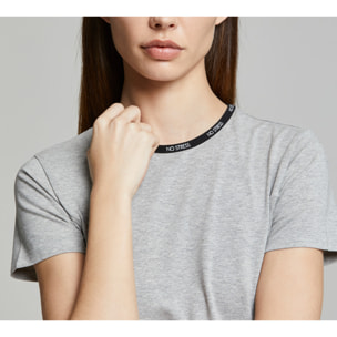 T-shirt donna no stress slim fit cotone