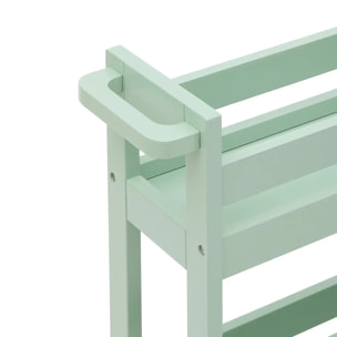 Desserte Colorama rectangulaire 15x40cm vert céladon
