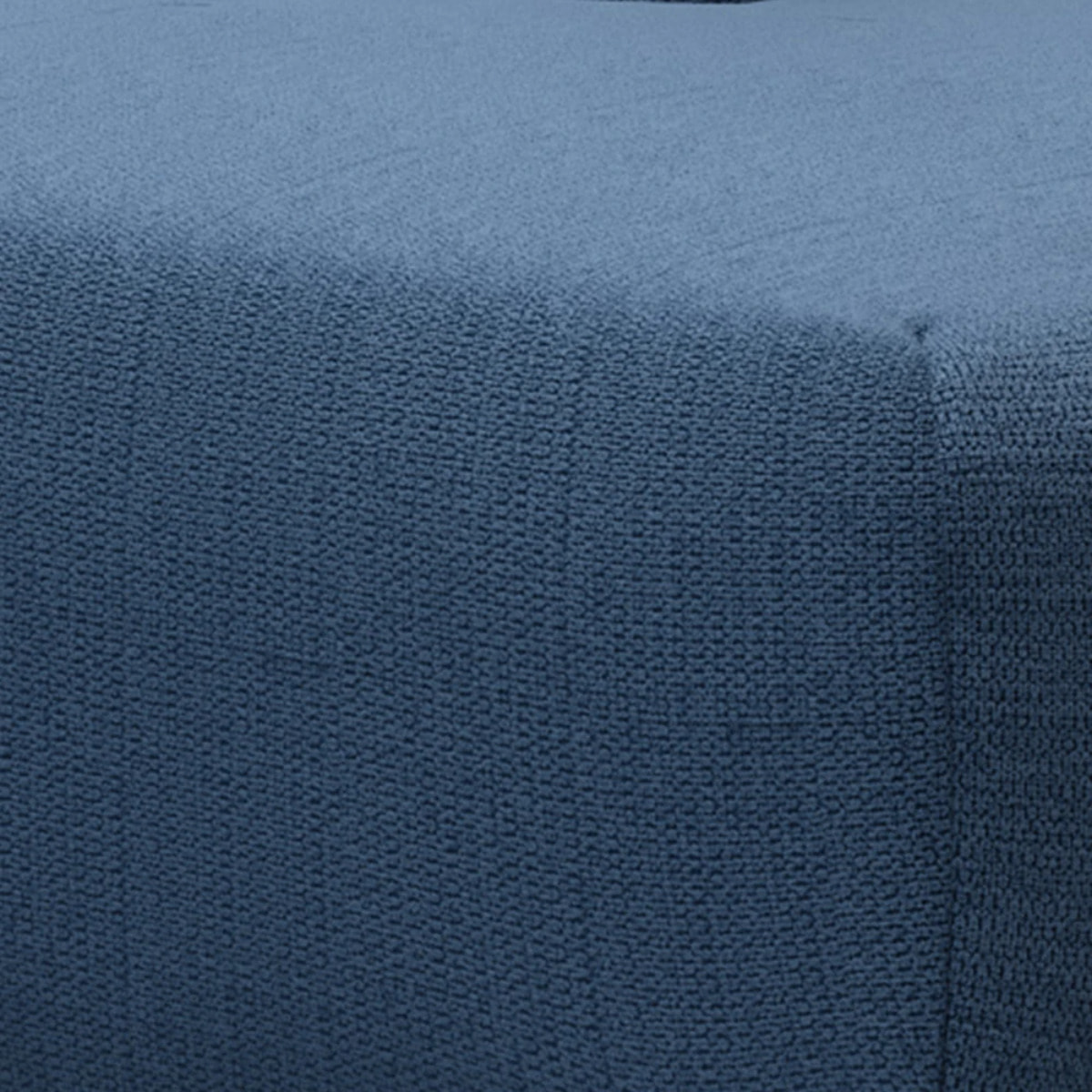 NALA - Canapé panoramique droit 5 places en tissu bleu foncé