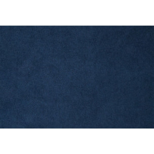 Lit coffre avec tête de lit bandes horizontales Velours