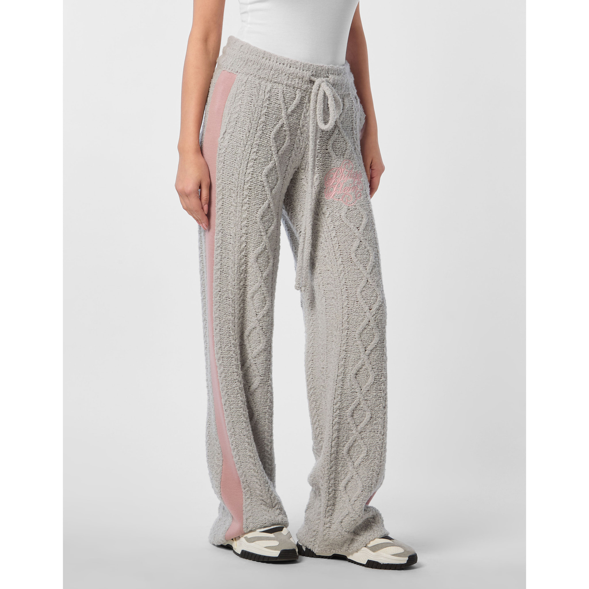 PHILIPP PLEIN Pantalones de jogging de punto SIGNATURE