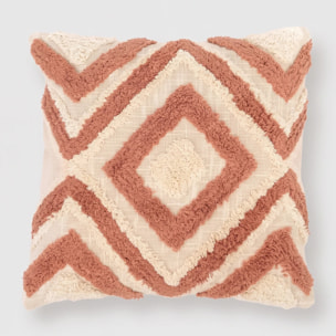 Cojín cuadrante algodón Basel 45x45 - funda + relleno
