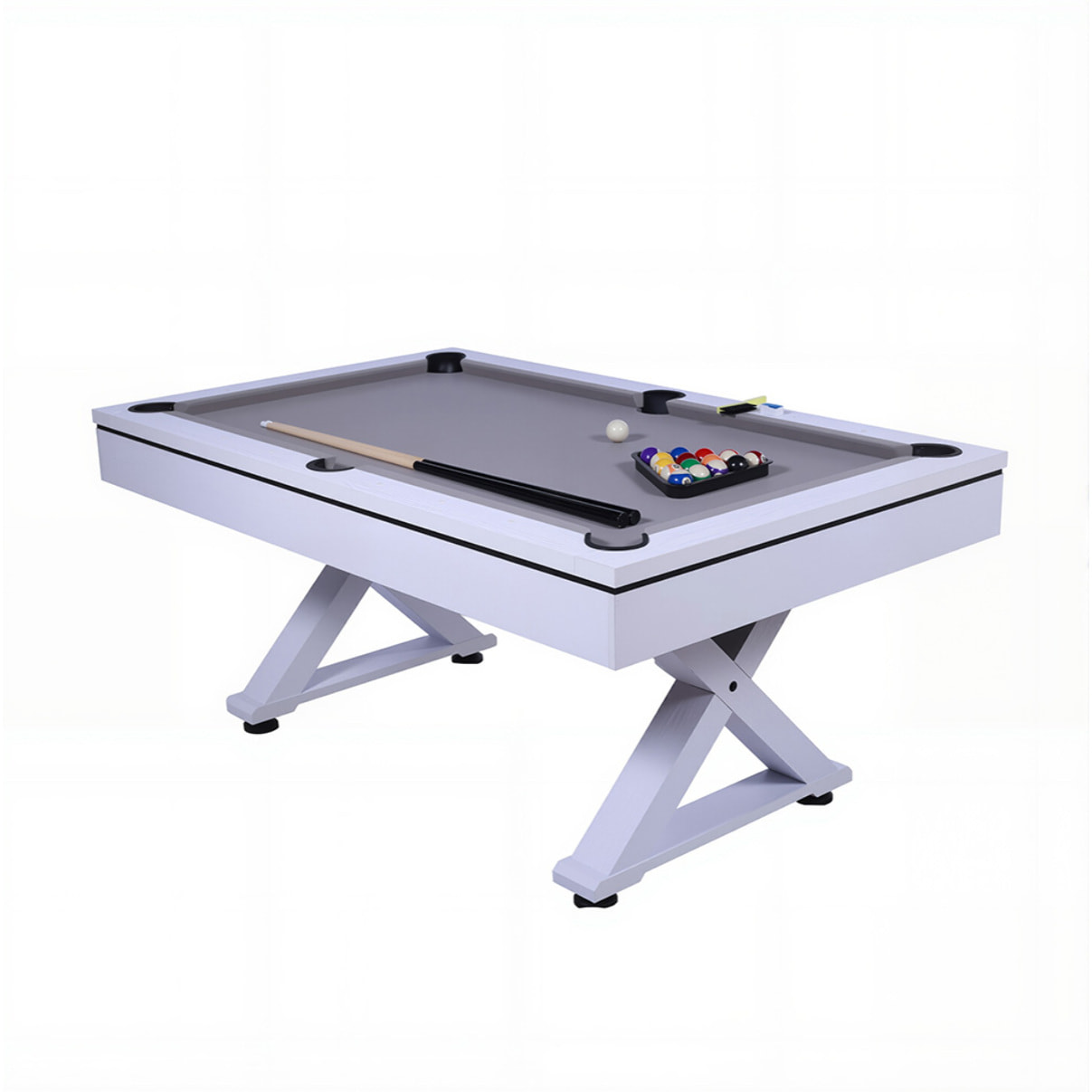 Table multi-jeux ping-pong et billard en bois blanc ARIZONA