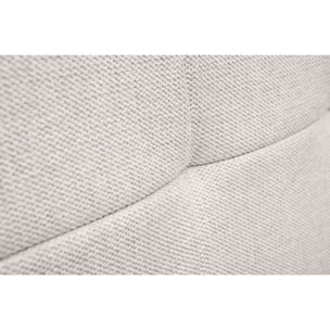 Tête de lit en tissu effet velours texturé beige L170 cm SUKA
