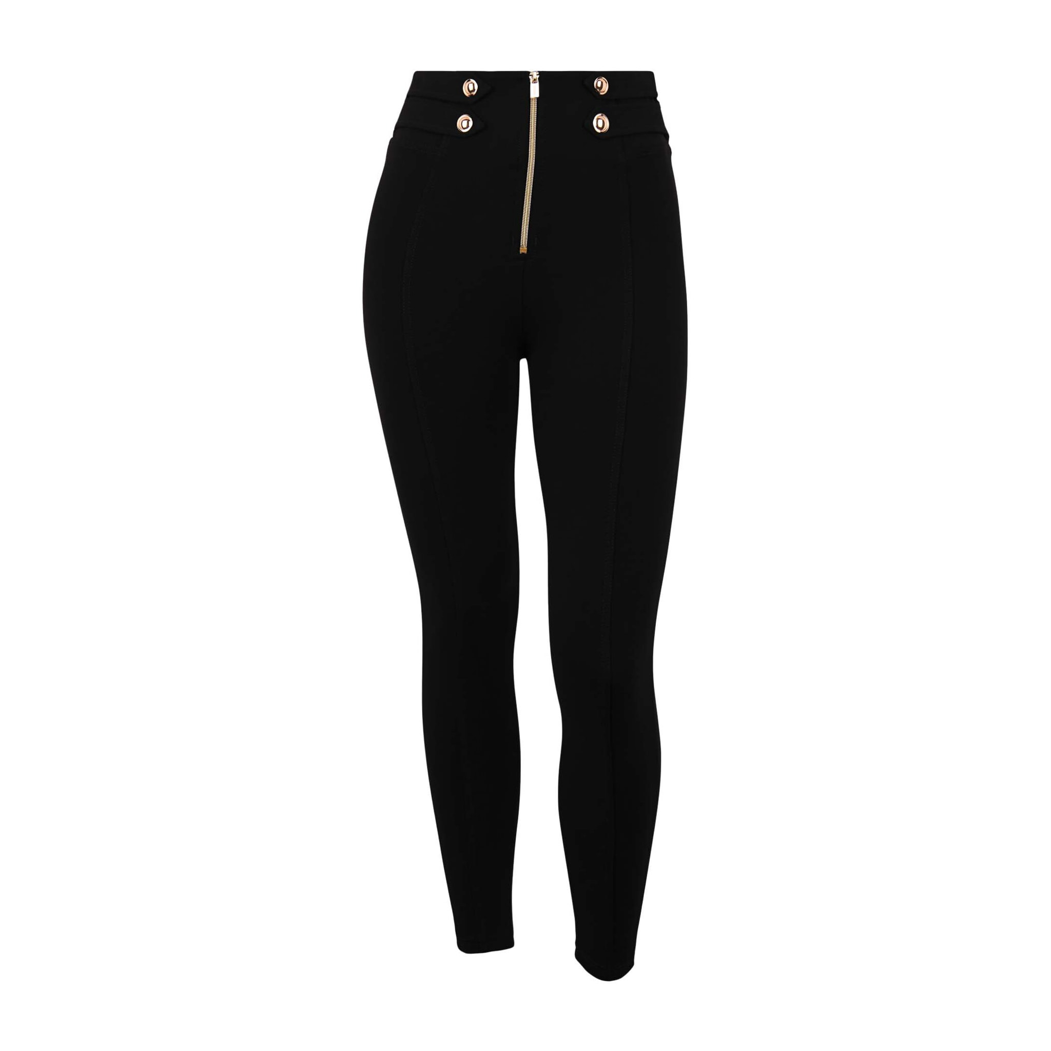 Pantaloni WR.UP® superskinny 7/8 vita alta con decori oro