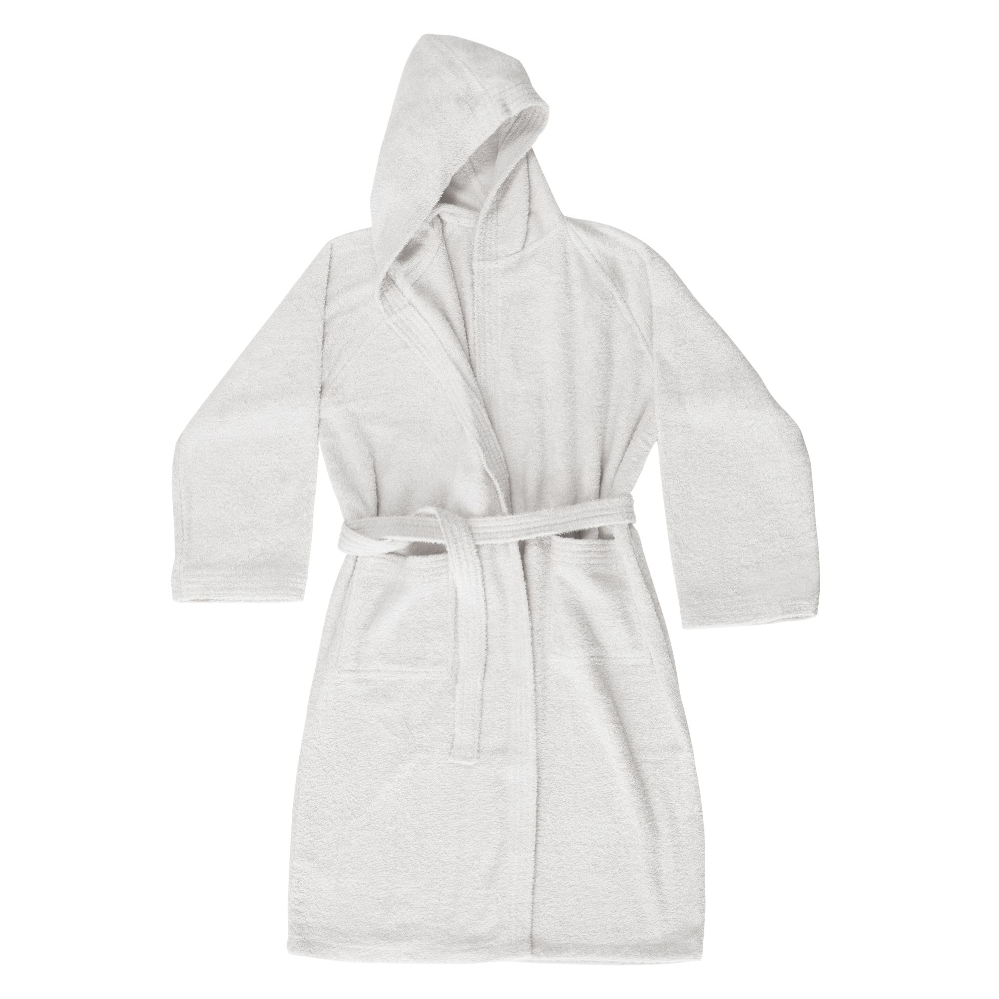 BASSETTI Accappatoio in spugna con cappuccio Bianco