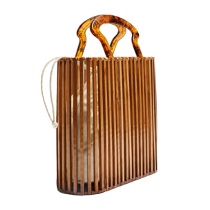 Zoppola borsa a mano in metacrilato.