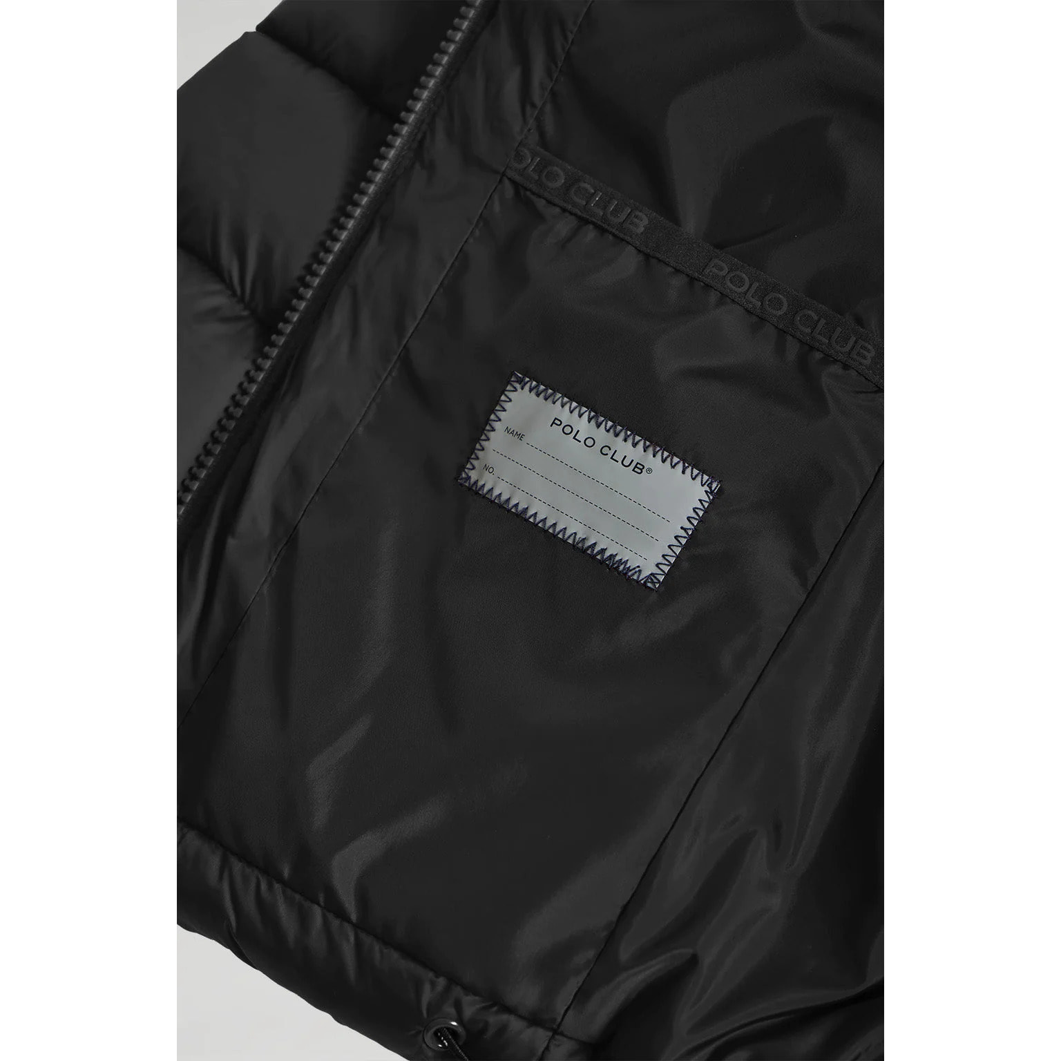 Chaqueta Coop ultralight de niño negra con detalles Polo Club