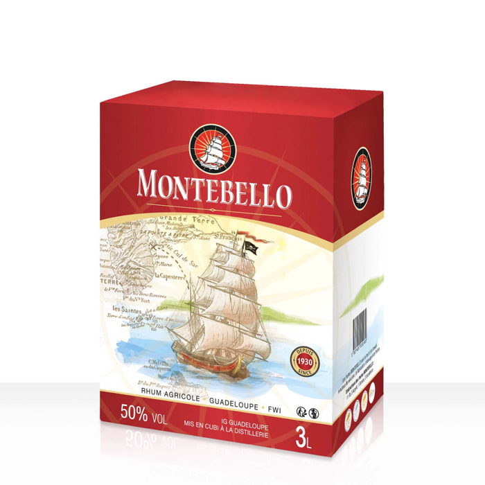 Rhum Blanc Agricole Montebello - Guadeloupe| 50% vol | 300cl