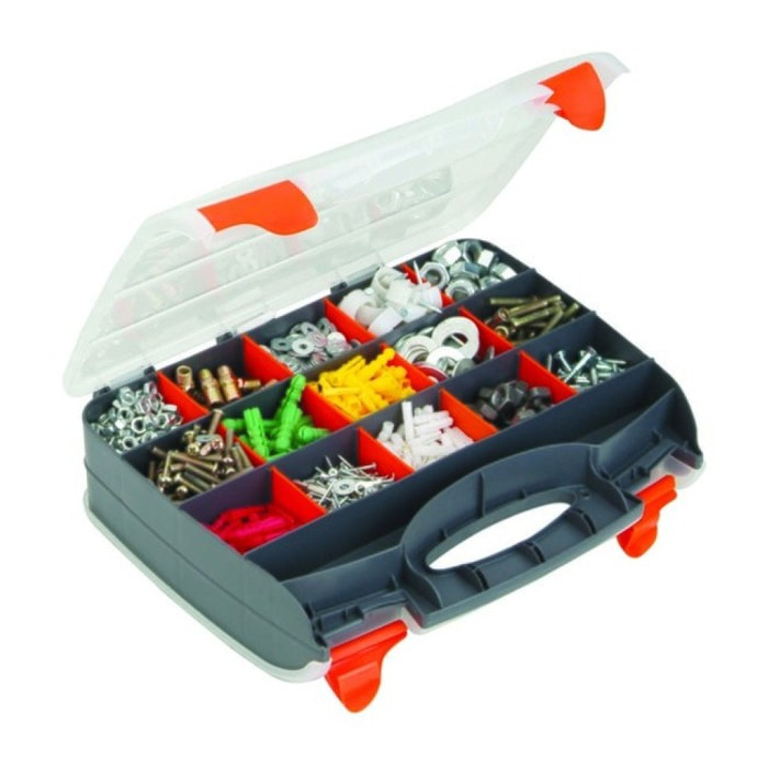 Boite à  outils organiseur double Face 32x26cm Transparente MSV