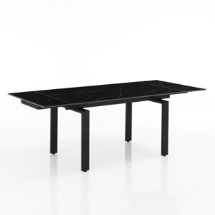 TOMASUCCI Tavolo allungabile DEVIN BLACK MARBLE