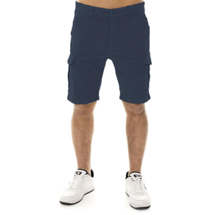 Pantaloncini cargo in twill da uomo con passanti Leone Easy