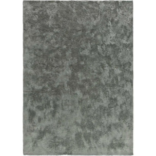 ROMA Alfombra lisa de pelo alto antracita, varias medidas disponibles
