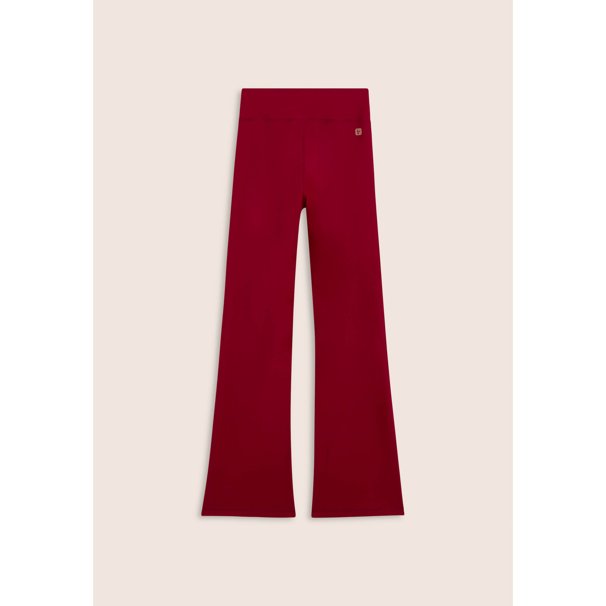 Leggings sportivi a zampa con vita alta e tasca interna