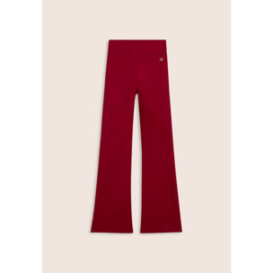 Leggings sportivi a zampa con vita alta e tasca interna