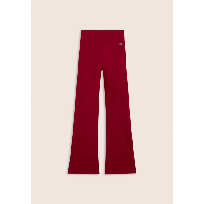 Leggings sportivi a zampa con vita alta e tasca interna