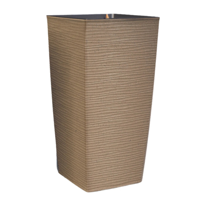 Plana Vaso Aurora Alto Quadrato 35x35x68h