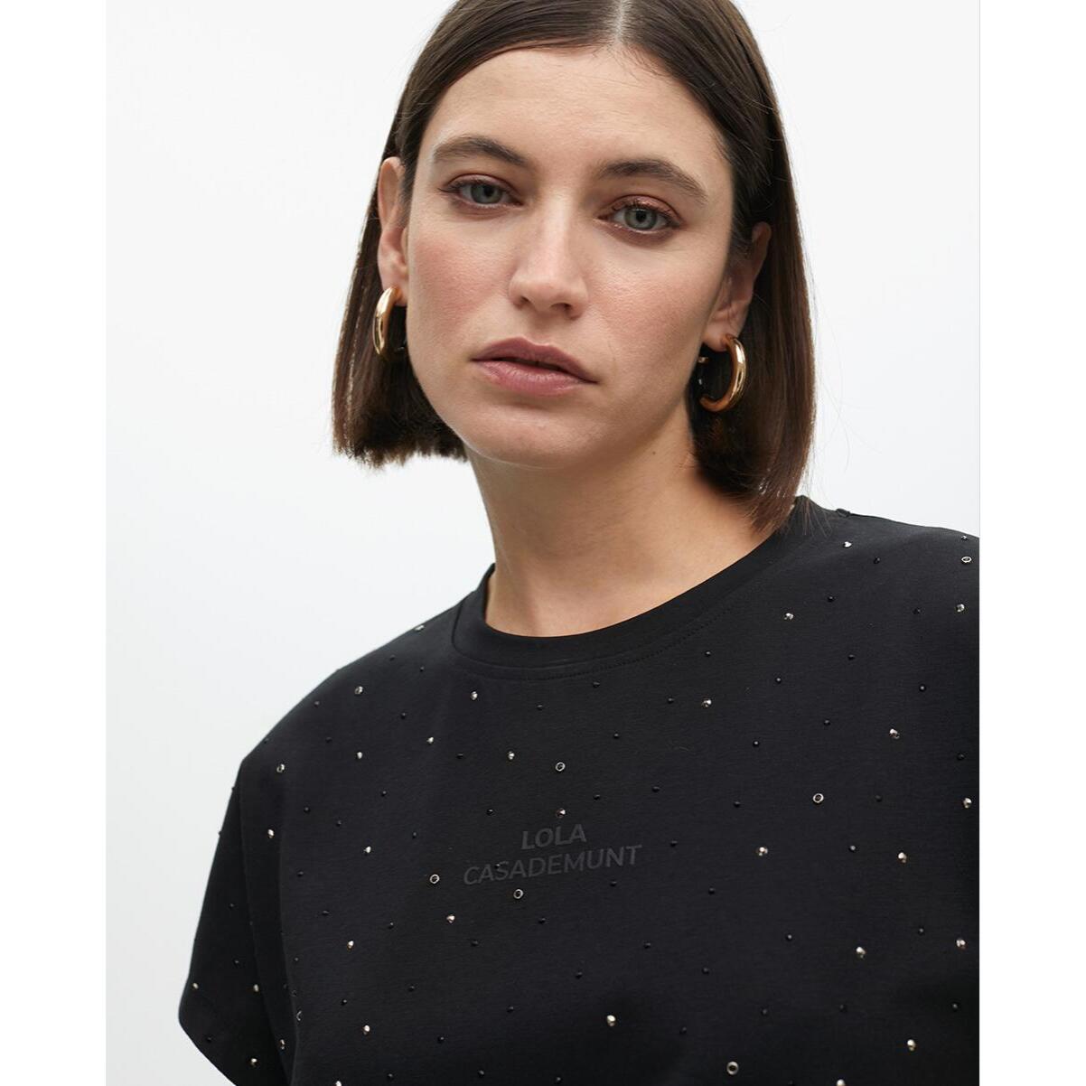 Maglietta con dettagli di perline