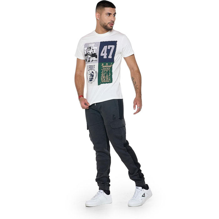 Camiseta de hombre "Iconic Vintage" de manga corta con estampados vintage