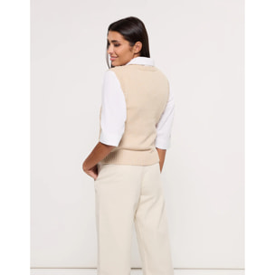 Chaleco Beige - Lapica