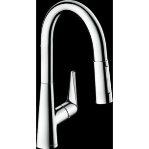 Mitigeur de cuisine HANSGROHE Talis M51 , avec douchette extractible 2 jets chromé - 72815000