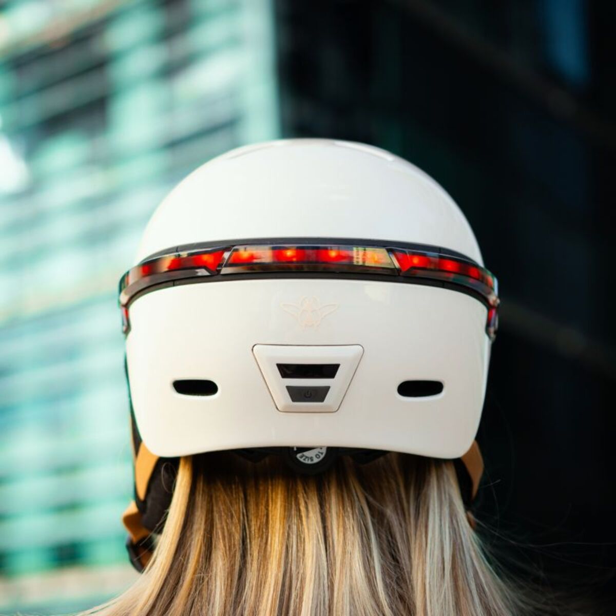 Casque CASR Led Glow crème taille L