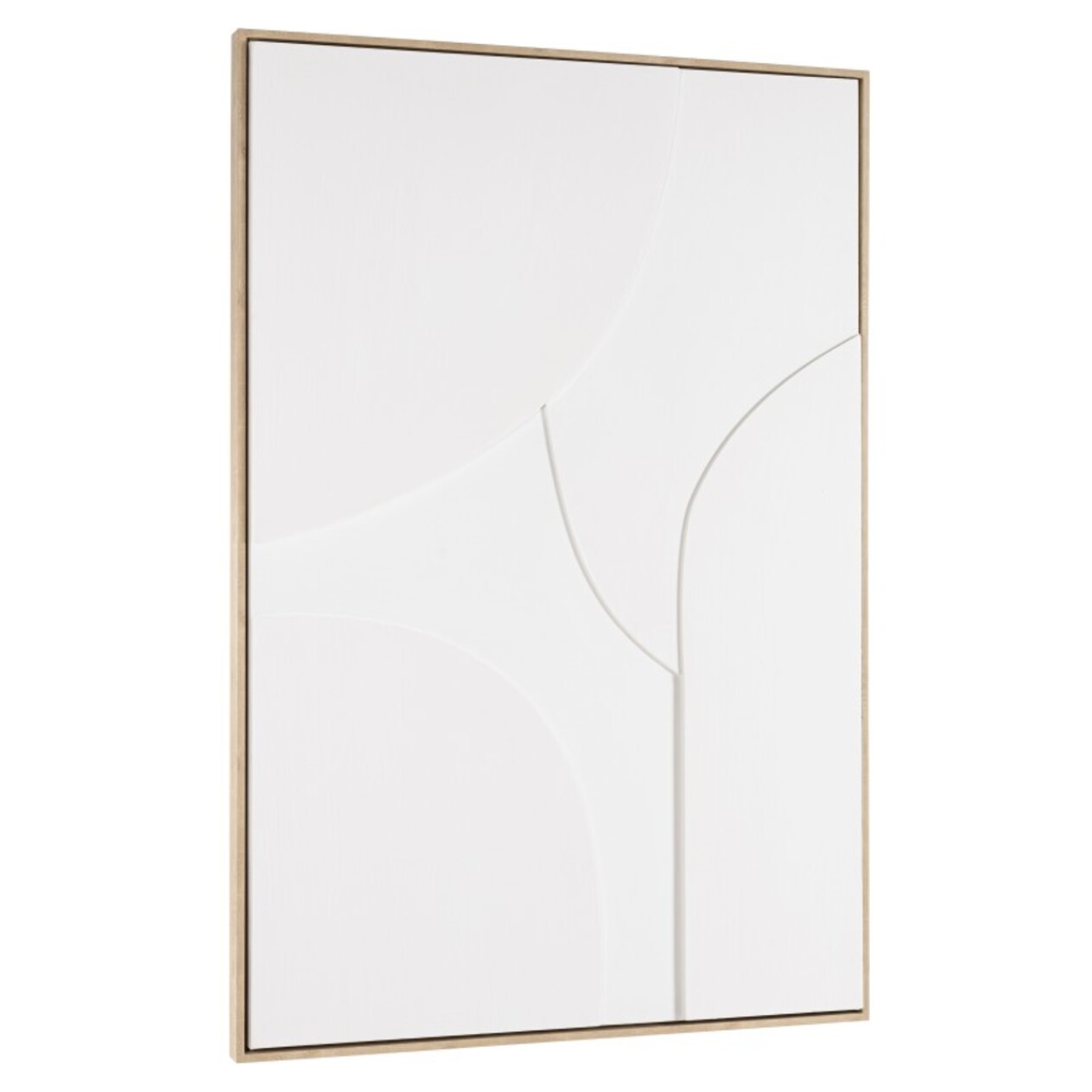 HOMER - Décoration murale 83x123cm formes abstraites blanches en relief