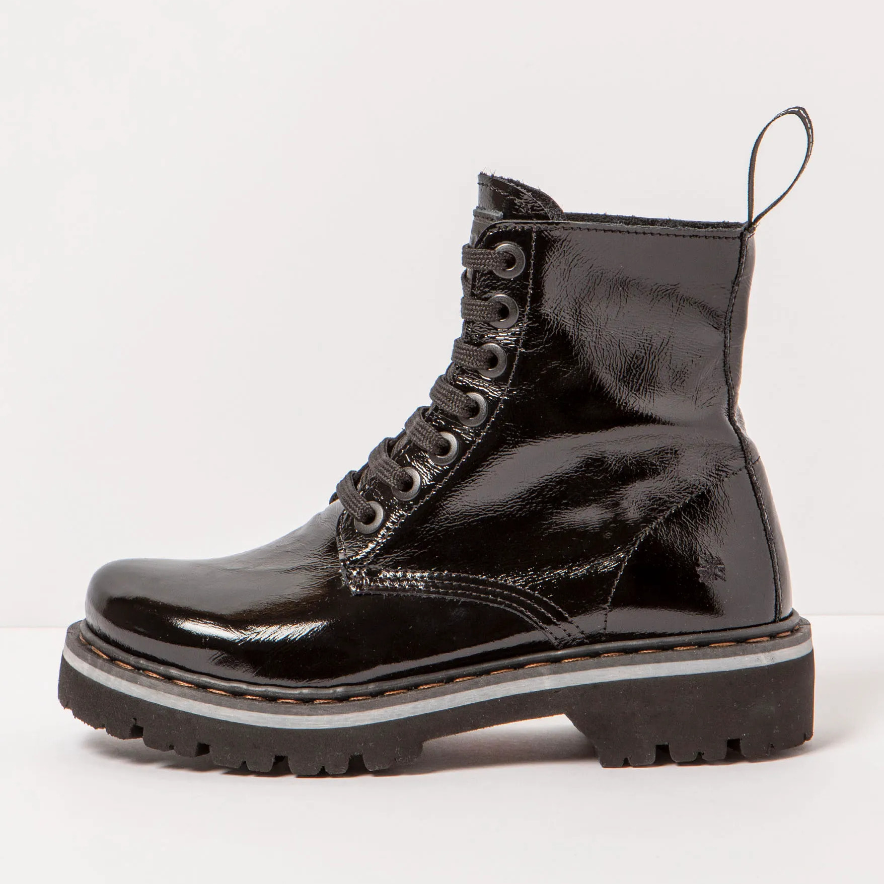 Botines 1166 PATENT FLASH BLACK / MARINA color Black