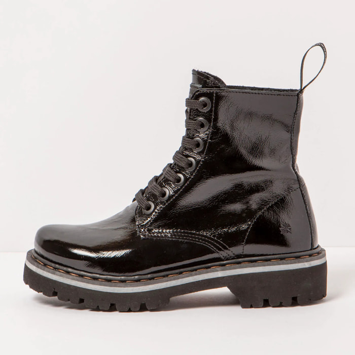 Botines 1166 PATENT FLASH BLACK / MARINA color Black