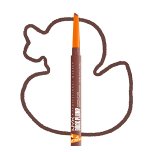 NYX Professional Makeup Duck Plump Plumping Lip Liner, crayon à lèvres, jusqu'à 10h de tenue, fini mat, Nude Flip