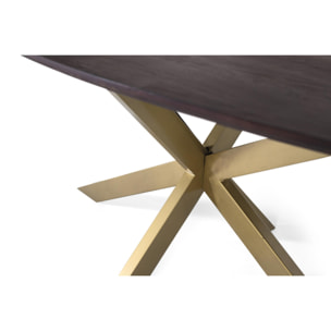 Mesas de Comedor de Madera de Acacia 200 Cm Estilo Rústico Moderno