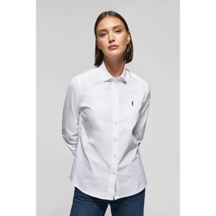 Camisa Oxford Regular fit blanca con logo Rigby Go