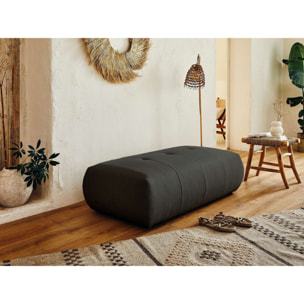 Onyx - pouf modulable - en tissu - Gris foncé