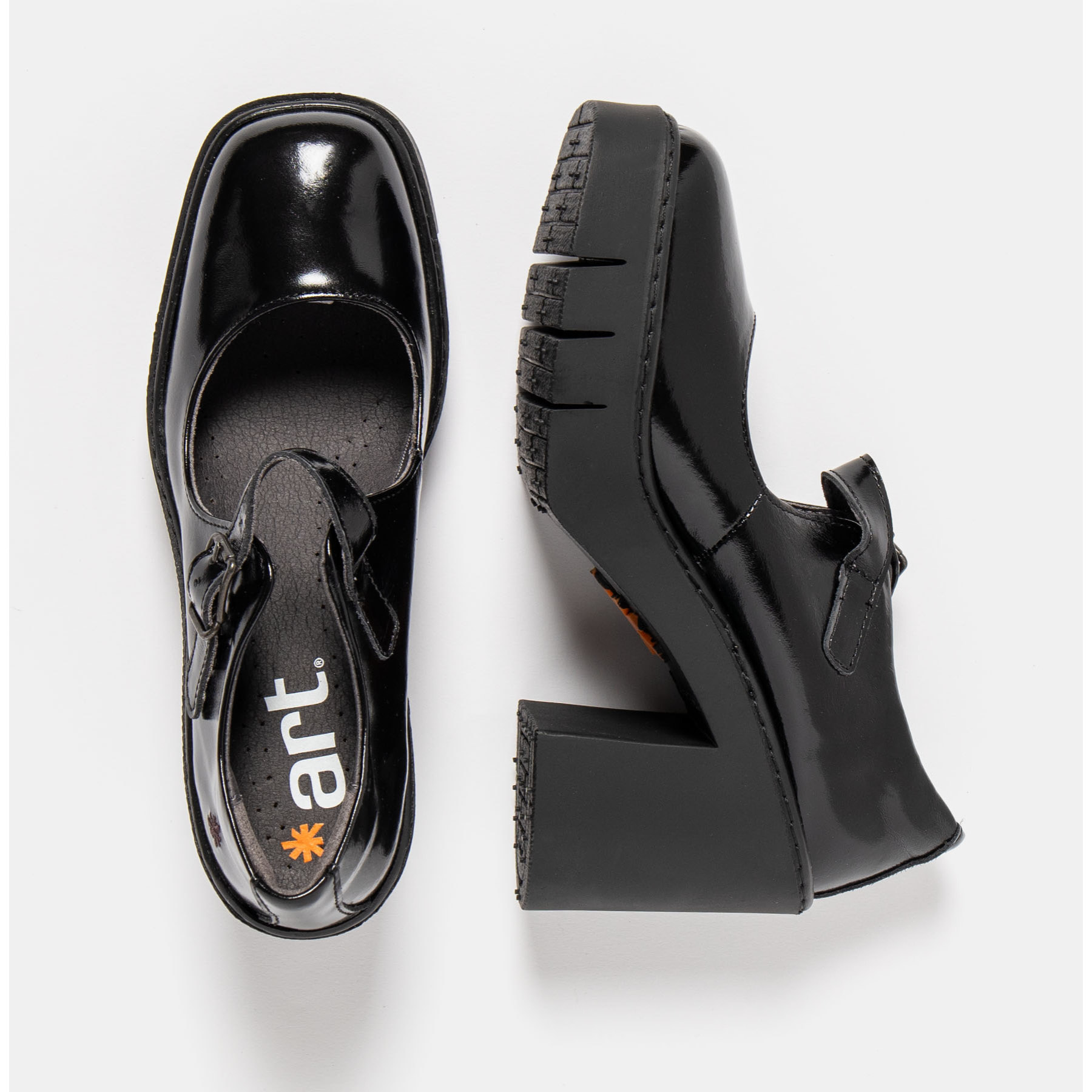 Zapatos 1984 NAPPA SHINNY BLACK/BERNA color Black