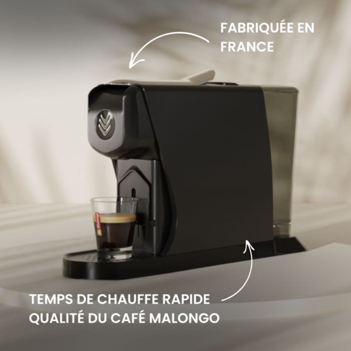 Cafetière à dosette MALONGO EOH NOIR MAT