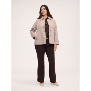 Fiorella Rubino - Giacca in tessuto ricamato - Beige