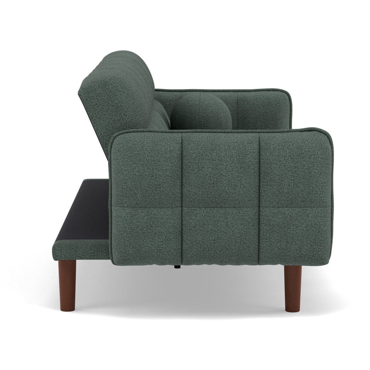 Adam - Canapé convertible clic-clac 2 places bubble en tissu texturé - Vert