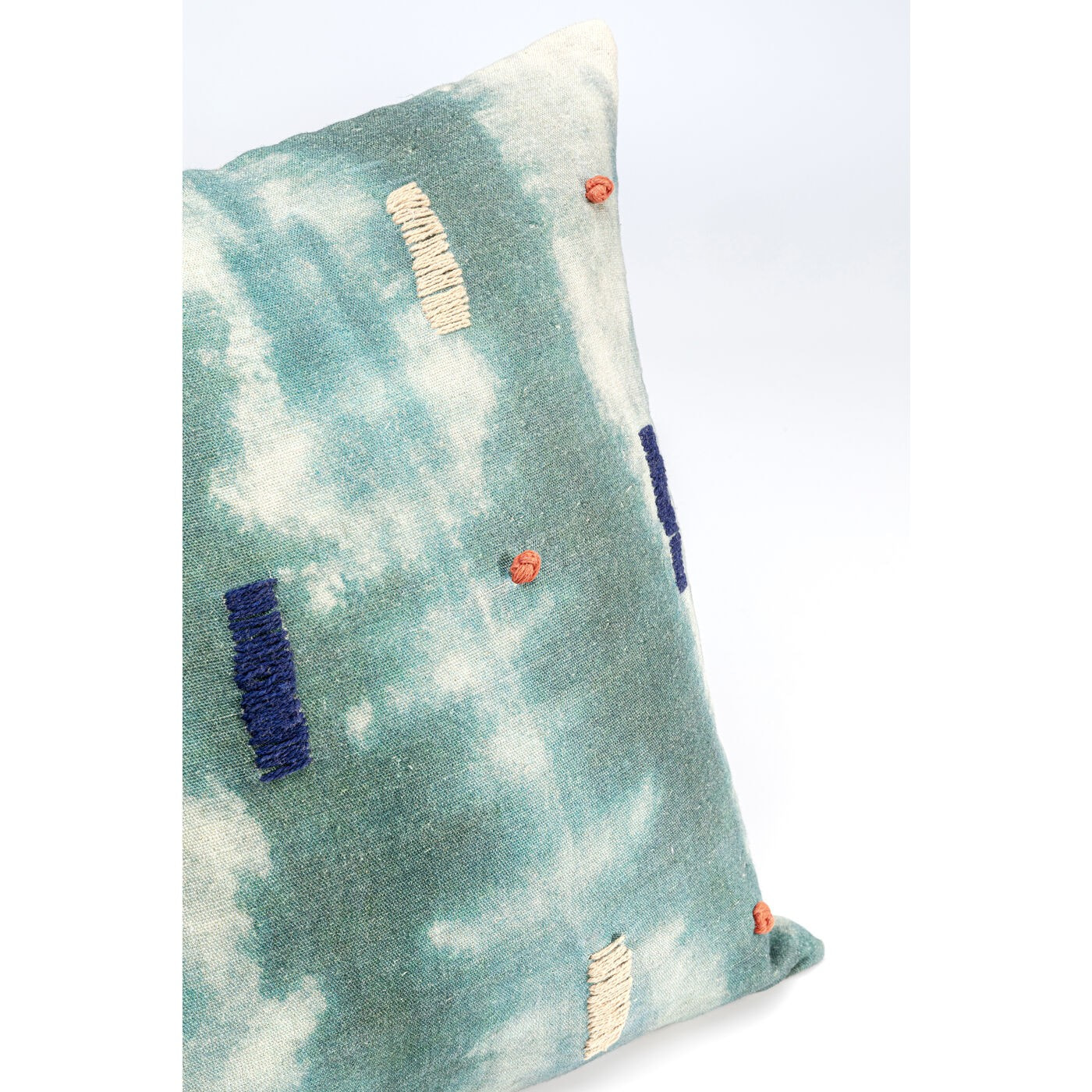 Coussin Mali bleu-vert Kare Design