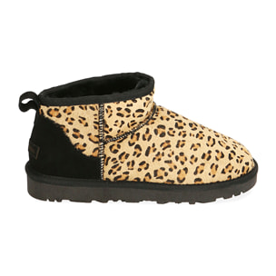 Botines de ante leopardo