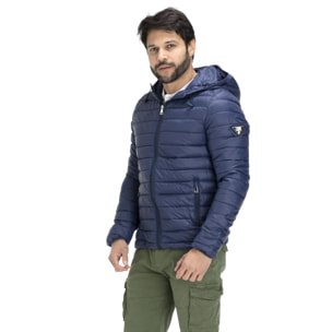 Giubbotto da uomo con cappuccio e zip Basic