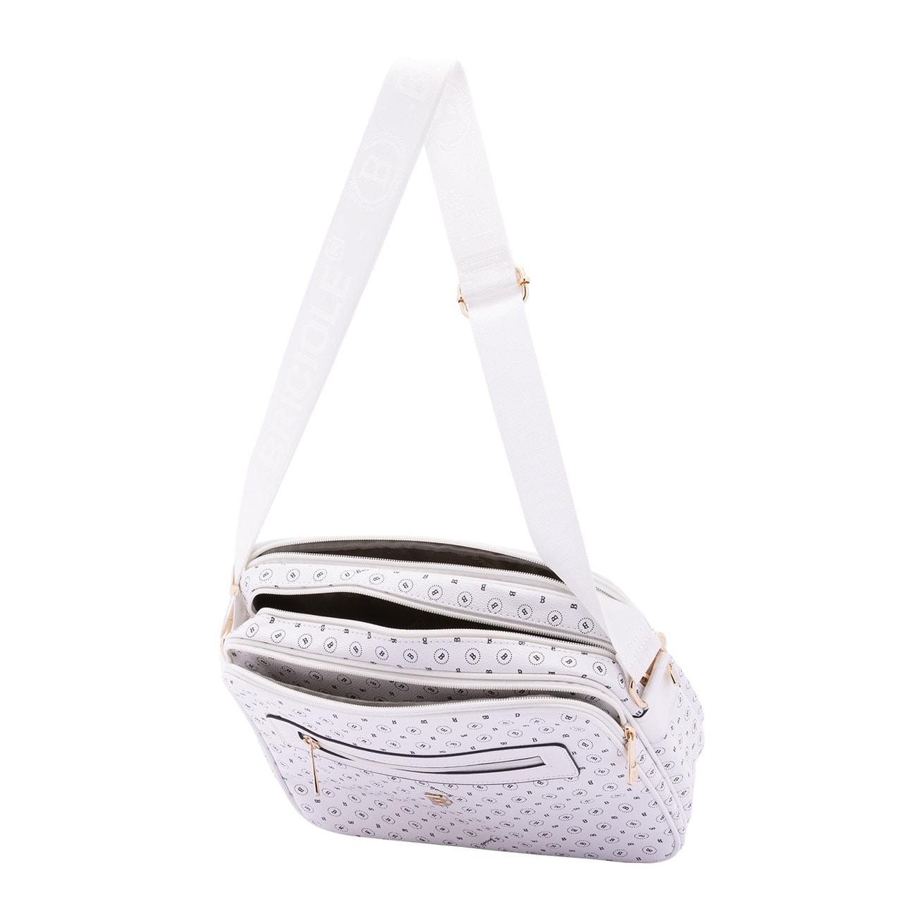Borsa a tracolla da donna - Modello Iduna - Ecopelle e poliestere - 24.0 x 29.0 x 11.0 cm