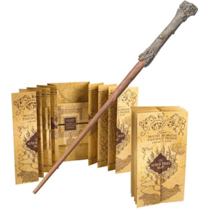 Harry Potter Set Regalo Bacchetta e Mappa Malandrino Originale 38 cm Noble Collection